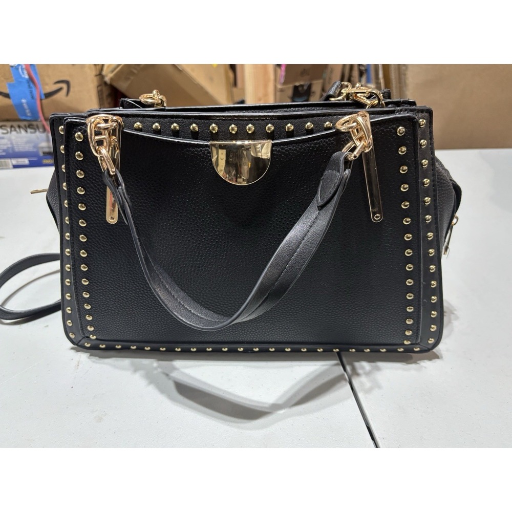 MKF Mia K Collection Black Purse Chic‎  Satchel - Effortless Style!